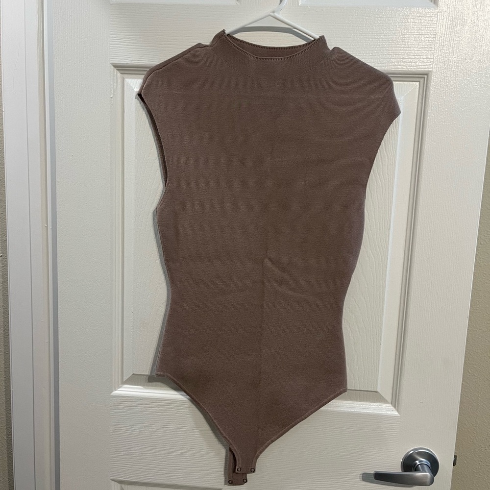 Abercrombie & Fitch Tan Sweater Bodysuit